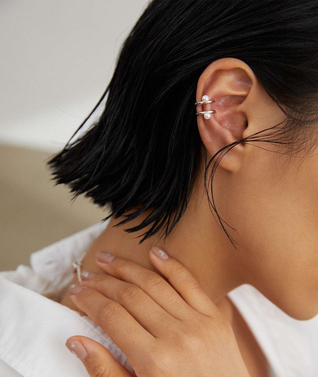Nacre Rebellion Ear Cuff ｜Eudorra Jewelry.
