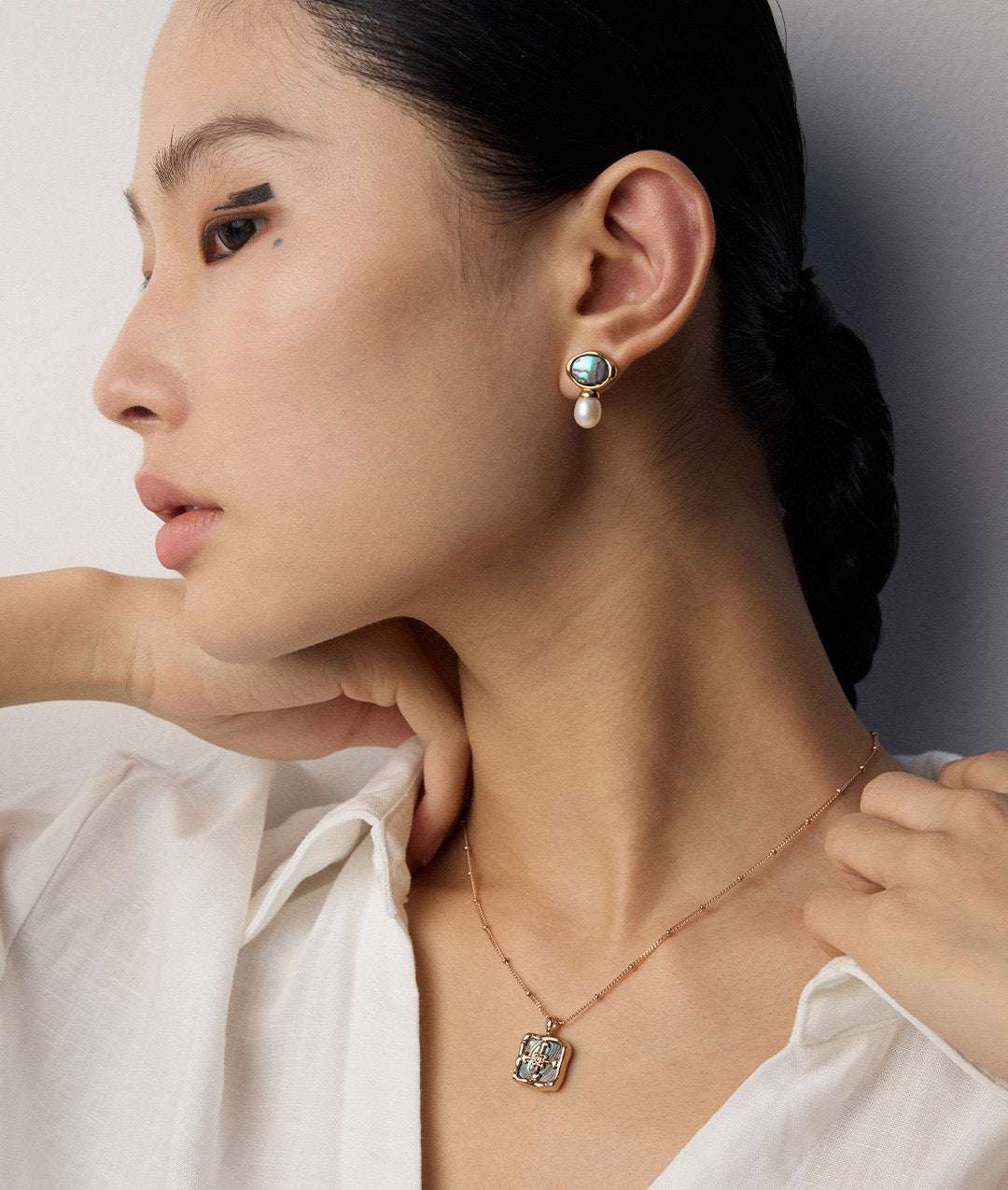 Scallop Halo Earrings｜Women's Halo Earrings｜Forya J'adore
