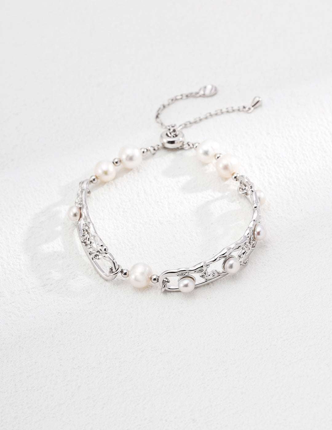 Patina Pearl Locket Bracelet ｜Eudorra Jewelry.